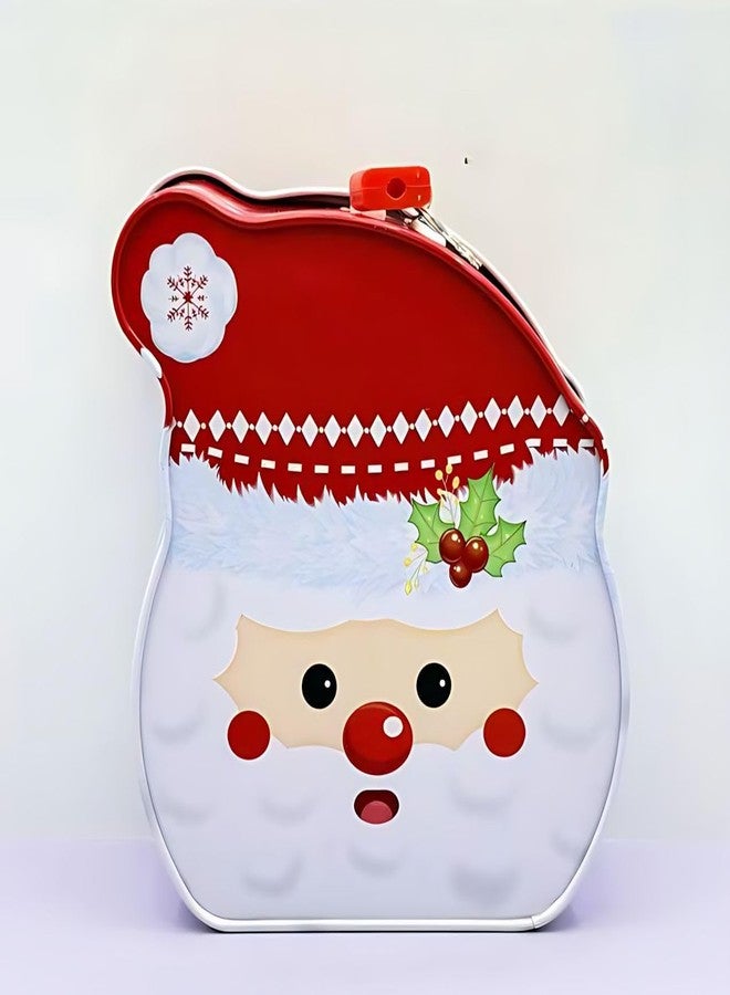 Radhya Accessories Santa Metal Piggy Bank for Kids - Mini Tin Money Box Savings Bank, Cute Christmas Gift for Girls & Boys, Holiday X-Mas Tree Home Décor, Gift Idea, Durable Coin Bank (Santa) - Image 4